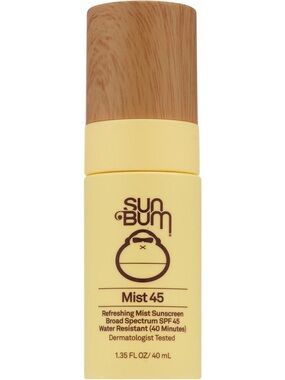 Sun Bum Original SPF 45 Sunscreen Face Mist. 1.35 FL OZ/ 40 mL.